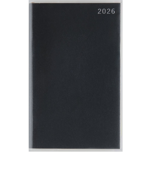 【2026年3月始まり】　高橋書店　T’beauインデックス2　その他　ウィークリーホリゾンタル　652　ブラック　月曜始まり