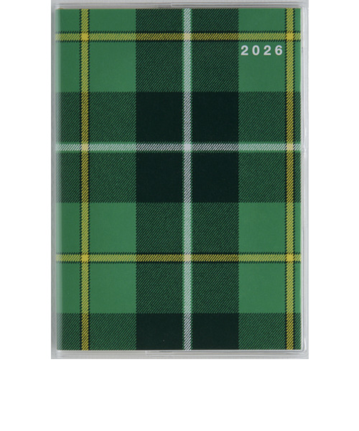 【2026年3月始まり】　高橋書店　メルクレール2　A6　マンスリーブロック　692　チェック　日曜始まり