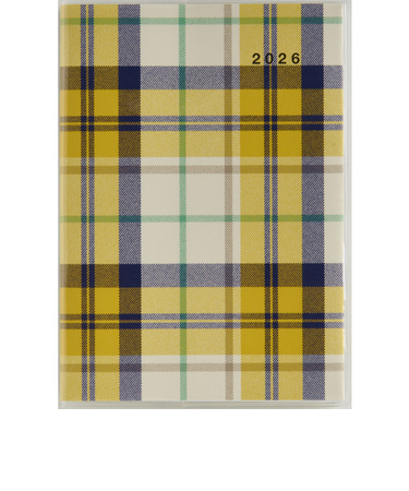 【2026年3月始まり】　高橋書店　クレールインデックス3　B6　マンスリーブロック　688　チェック　日曜始まり