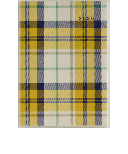 【2026年3月始まり】　高橋書店　クレールインデックス3　B6　マンスリーブロック　688　チェック　日曜始まり