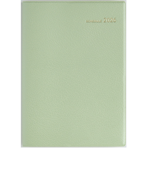 【2026年3月始まり】　高橋書店　T'ファミリー手帳2　B6　ウィークリー見開き2週間　612　リュクスハーブグリーン　日曜始まり