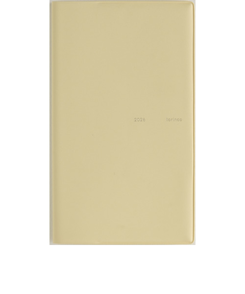 【2026年3月始まり】　高橋書店　torinco3　その他　マンスリーブロック　733　バターイエロー　日曜始まり