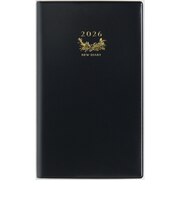 【2026年3月始まり】　高橋書店　ニューダイアリーアルファ1　その他　ウィークリーレフト　814　黒　月曜始まり