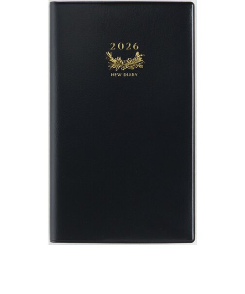 【2026年3月始まり】　高橋書店　ニューダイアリーアルファ1　その他　ウィークリーレフト　814　黒　月曜始まり