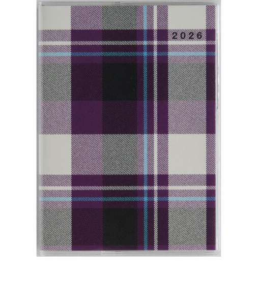 【2026年3月始まり】　高橋書店　メルクレール1　A6　マンスリーブロック　691　チェック　日曜始まり