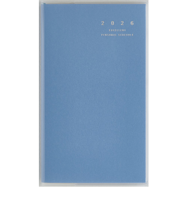 【2026年3月始まり】　高橋書店　リベルインデックス3　その他　マンスリーブロック　663　カリプソ・ブルー　日曜始まり