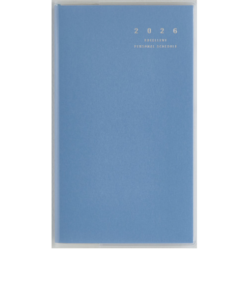 【2026年3月始まり】　高橋書店　リベルインデックス3　その他　マンスリーブロック　663　カリプソ・ブルー　日曜始まり