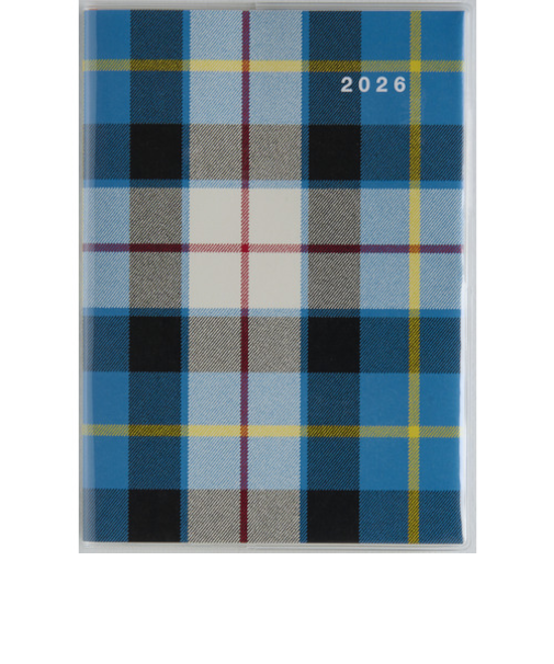 【2026年3月始まり】　高橋書店　クレールインデックス2　B6　マンスリーブロック　687　チェック　日曜始まり