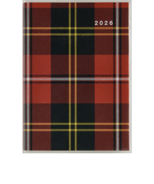 【2026年3月始まり】　高橋書店　クレールインデックス1　B6　マンスリーブロック　686　チェック　日曜始まり