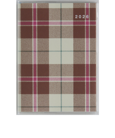 【2026年3月始まり】　高橋書店　プチクレール4　B7　マンスリーブロック　674　チェック　日曜始まり