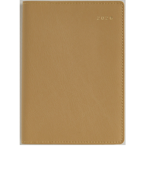 【2026年3月始まり】　高橋書店　リシェル3　A6　ウィークリーバーチカル　783　ミルクキャラメル　月曜始まり