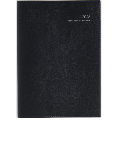 【2026年3月始まり】　高橋書店　ディアクレール1　B6　マンスリーブロック　621　ブラック　日曜始まり