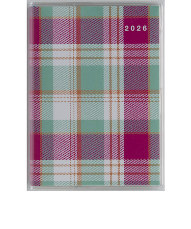 【2026年3月始まり】　高橋書店　プチクレール3　B7　マンスリーブロック　673　チェック　日曜始まり