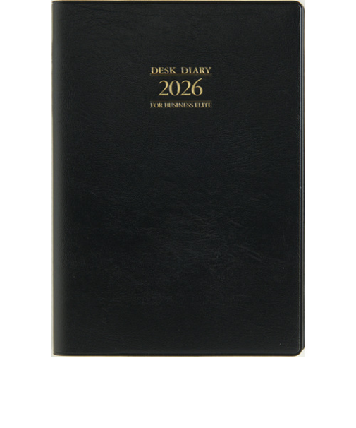 【2026年3月始まり】　高橋書店　デスクダイアリー　A5　ウィークリーレフト　912　黒　月曜始まり