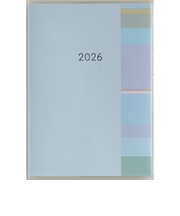 【2026年3月始まり】　高橋書店　ミアクレールコケット2　A6　マンスリーブロック　936　ブルー　日曜始まり