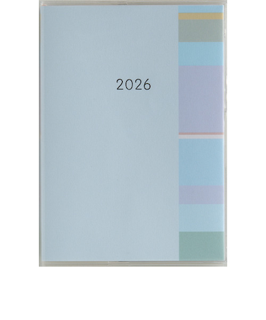 【2026年3月始まり】　高橋書店　ミアクレールコケット2　A6　マンスリーブロック　936　ブルー　日曜始まり