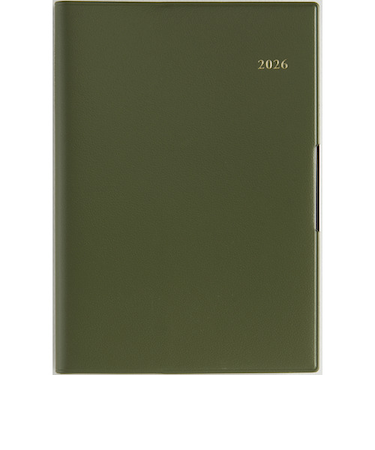 【2026年3月始まり】　高橋書店　フェルテ5　B6　ウィークリーリンクアップ　886　モスグリーン　月曜始まり