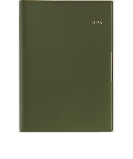 【2026年3月始まり】　高橋書店　フェルテ5　B6　ウィークリーリンクアップ　886　モスグリーン　月曜始まり