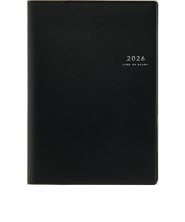 【2026年3月始まり】　高橋書店　デスクダイアリー　A5　ウィークリーリンクアップ　911　黒　月曜始まり