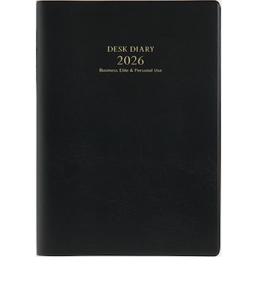 【2026年3月始まり】　高橋書店　デスクダイアリー　B5　ウィークリーレフト　931　黒　月曜始まり