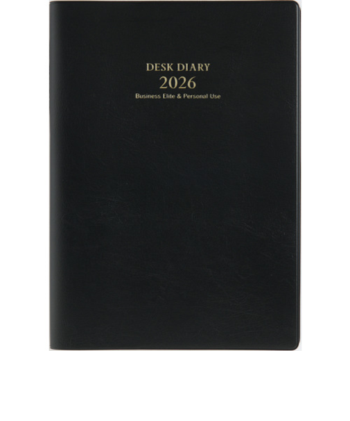 【2026年3月始まり】　高橋書店　デスクダイアリー　B5　ウィークリーレフト　931　黒　月曜始まり