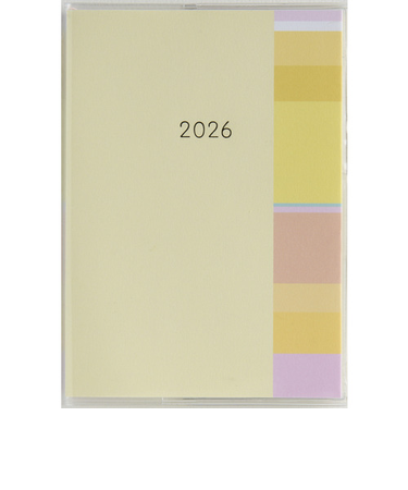 【2026年3月始まり】　高橋書店　ミアクレールコケット1　A6　マンスリーブロック　935　イエロー　日曜始まり