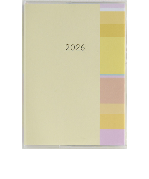 【2026年3月始まり】　高橋書店　ミアクレールコケット1　A6　マンスリーブロック　935　イエロー　日曜始まり