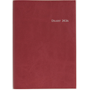 【2026年3月始まり】　高橋書店　デスクダイアリーカジュアル2　A5　ウィークリーホリゾンタル　962　レッド　月曜始まり