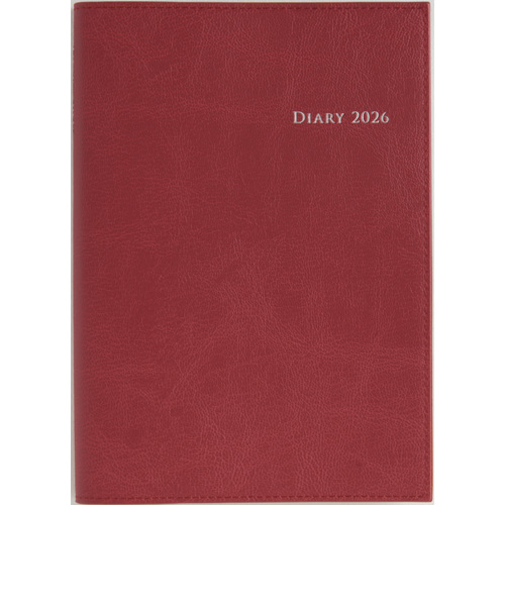 【2026年3月始まり】　高橋書店　デスクダイアリーカジュアル2　A5　ウィークリーホリゾンタル　962　レッド　月曜始まり