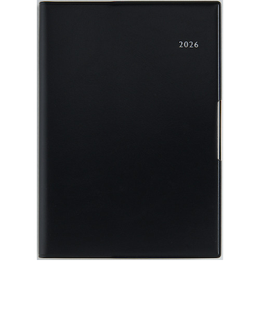 【2026年3月始まり】　高橋書店　フェルテ9　B6　ウィークリーバーチカル　889　黒　月曜始まり