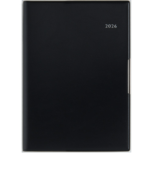 【2026年3月始まり】　高橋書店　フェルテ9　B6　ウィークリーバーチカル　889　黒　月曜始まり