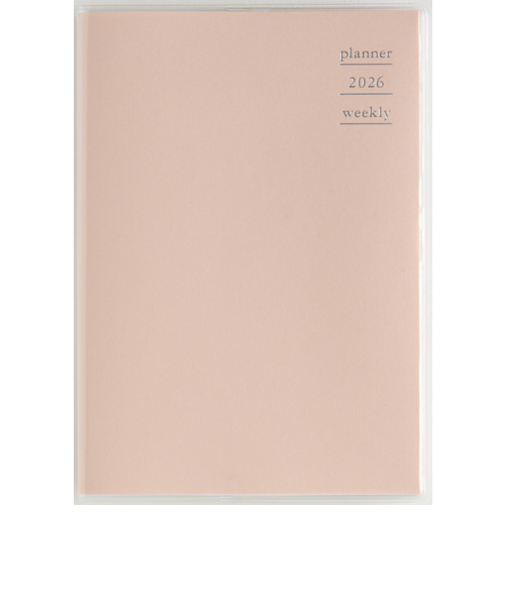 【2026年4月始まり】　高橋書店　プラーノ1　B6　ウィークリーブロック　861　ベビーピーチ　月曜始まり