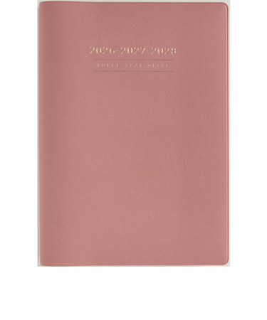 【2026年4月始まり】　高橋書店　3年卓上日誌　A5　デイリー2日1ページ　950　ピンク　各月1日始まり