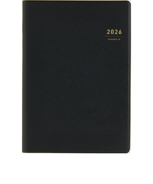 【2026年3月始まり】　高橋書店　デスクダイアリー　A5　ウィークリーバーチカル　914　黒　月曜始まり