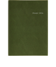 【2026年3月始まり】　高橋書店　デスクダイアリーカジュアル6　A5　ウィークリーバーチカル　966　モスグリーン　月曜始まり