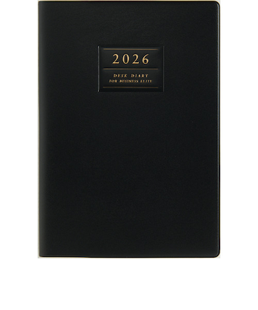 【2026年4月始まり】　高橋書店　デスクダイアリー　A5　ウィークリーホリゾンタル　910　黒　月曜始まり