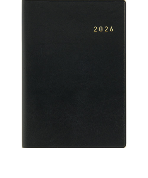 【2026年3月始まり】　高橋書店　ニューダイアリー　A5　ウィークリーレフト　926　黒　月曜始まり