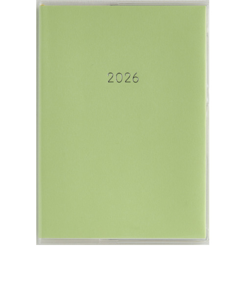 【2026年3月始まり】　高橋書店　ミアクレールコケット4　A6　マンスリーブロック　938　グリーン　月曜始まり
