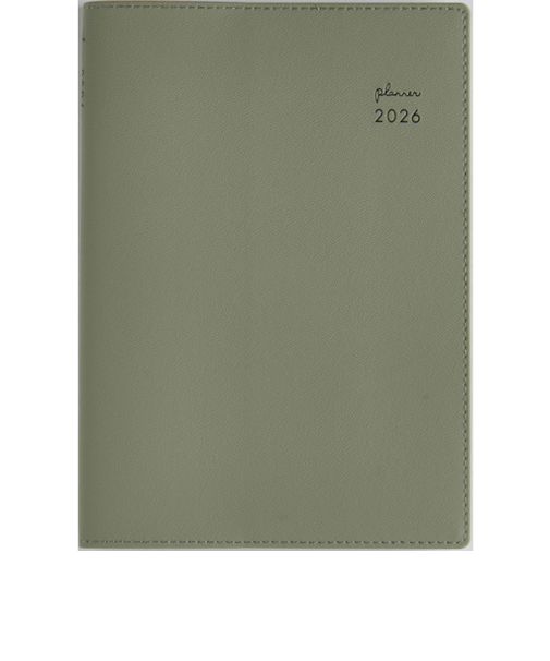 【2026年3月始まり】　高橋書店　リラクレール2　B6　マンスリーブロック　605　セージ　月曜始まり