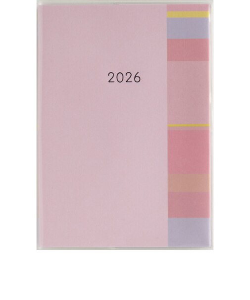 【2026年3月始まり】　高橋書店　ミアクレール1　B6　マンスリーブロック　921　ピンク　日曜始まり