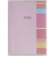 【2026年3月始まり】　高橋書店　ミアクレールコケット3　A6　マンスリーブロック　937　ピンク　日曜始まり