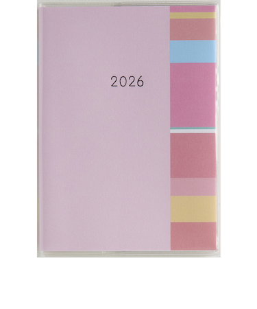 【2026年3月始まり】　高橋書店　ミアクレールコケット3　A6　マンスリーブロック　937　ピンク　日曜始まり