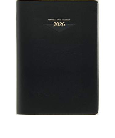 【2026年4月始まり】　高橋書店　ウィークメモ付きダイアリー　A5　デイリー2日1ページ　913　黒　月曜始まり