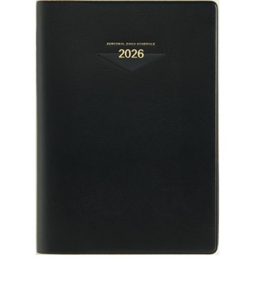 【2026年4月始まり】　高橋書店　ウィークメモ付きダイアリー　A5　デイリー2日1ページ　913　黒　月曜始まり