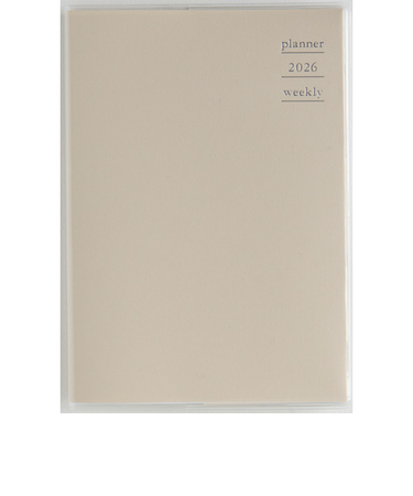 【2026年4月始まり】　高橋書店　プラーノ3　B6　ウィークリーバーチカル　863　クレイホワイト　月曜始まり
