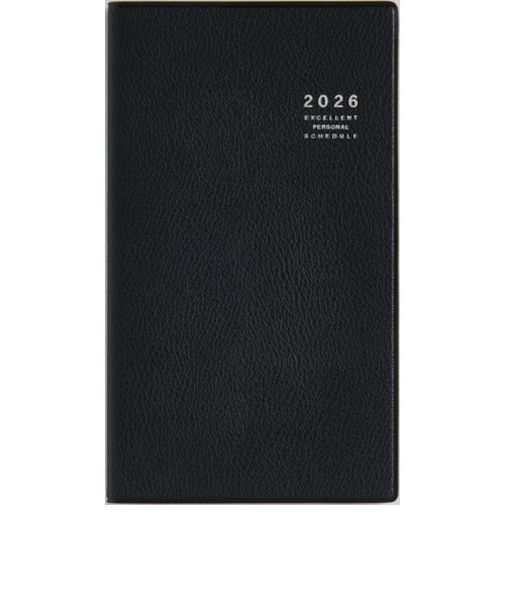 【2026年3月始まり】　高橋書店　リベル　その他　マンスリー　891　ミッドナイト・ブラック　月曜始まり