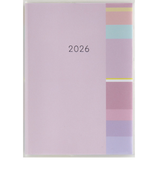 【2026年3月始まり】　高橋書店　ミアクレール5　B6　マンスリーブロック　920　パープル　日曜始まり