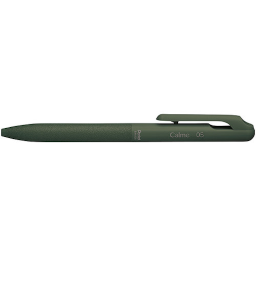 ぺんてる（Pentel）　カルム（Calme）　単色ボールペン　0.5mm　BXA105D2-A　ダークグリーン軸