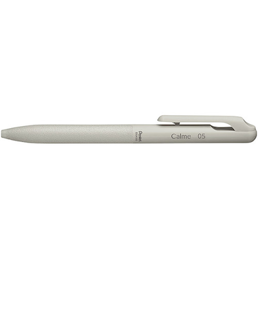 ぺんてる（Pentel）　カルム（Calme）　単色ボールペン　0.5mm　BXA105N-A　グレー軸
