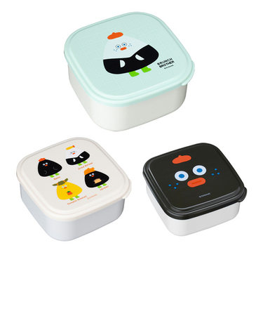 ブランチブラザー（Brunch　Brother）　ランチボックス3Pセット　BRM-DBX08-C　オニ＆ギリ